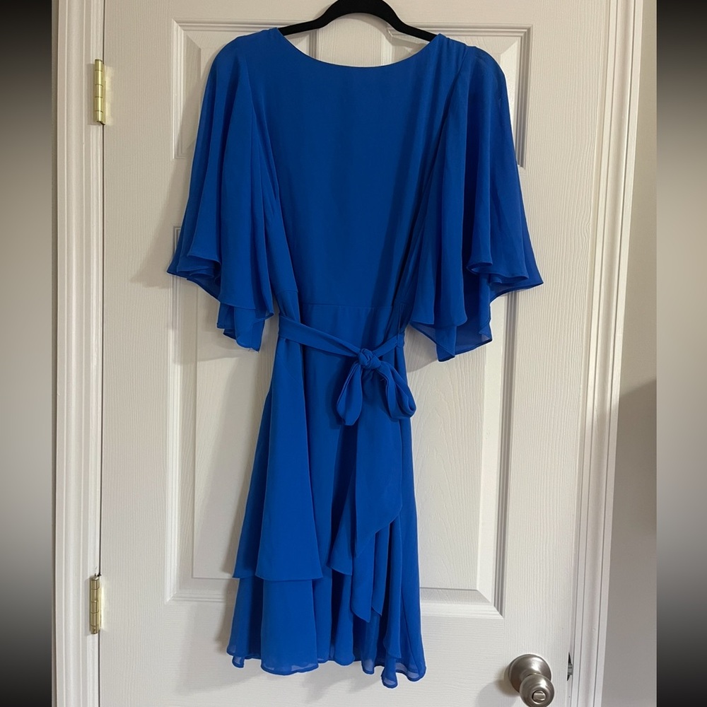 Ralph Lauren Royal Blue Dress in Chiffon size 8